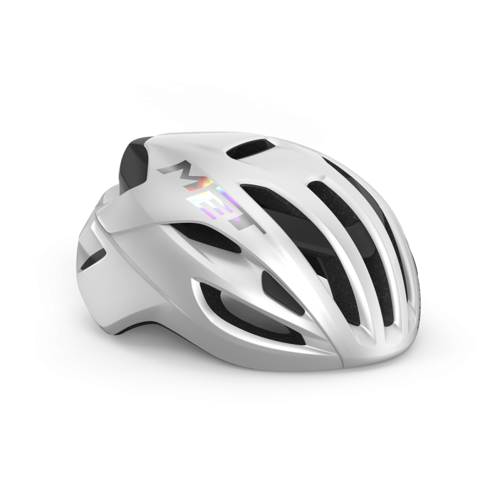 MET Rennrad Helm, RIVALE MIPS, WHITE HOLOGRAPHIC, S