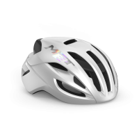 MET Rennrad Helm, RIVALE MIPS, WHITE HOLOGRAPHIC, S