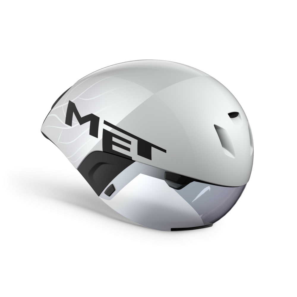 MET Zeitfahr Helm, CODATRONCA, WHITE SILVER, M