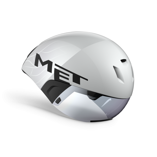 MET Zeitfahr Helm, CODATRONCA, WHITE SILVER, M