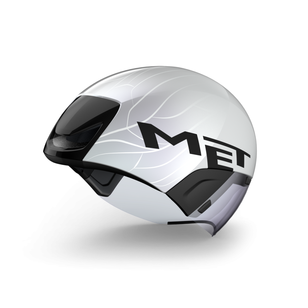 MET Zeitfahr Helm, CODATRONCA, WHITE SILVER, M