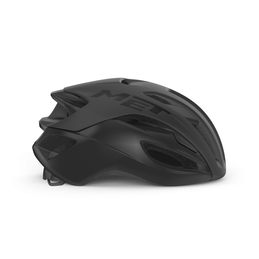 MET Rennrad Helm, RIVALE MIPS, BLACK MATT GLOSSY, L