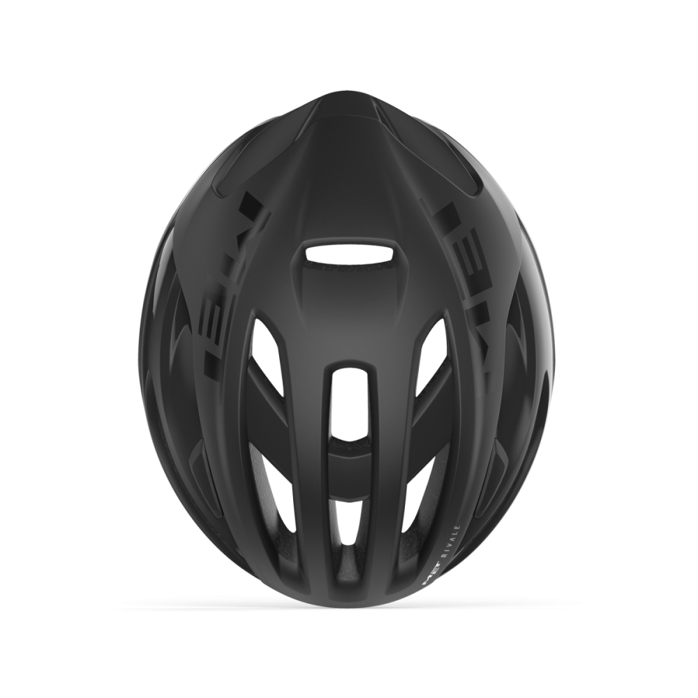 MET Rennrad Helm, RIVALE MIPS, BLACK MATT GLOSSY, L