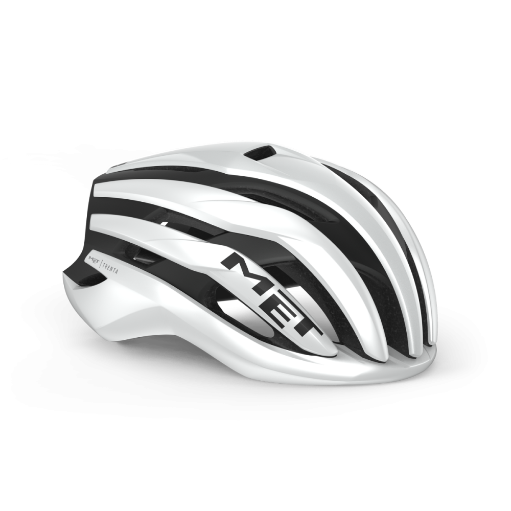 MET Rennrad Helm, TRENTA MIPS, WHITE BLACK, S