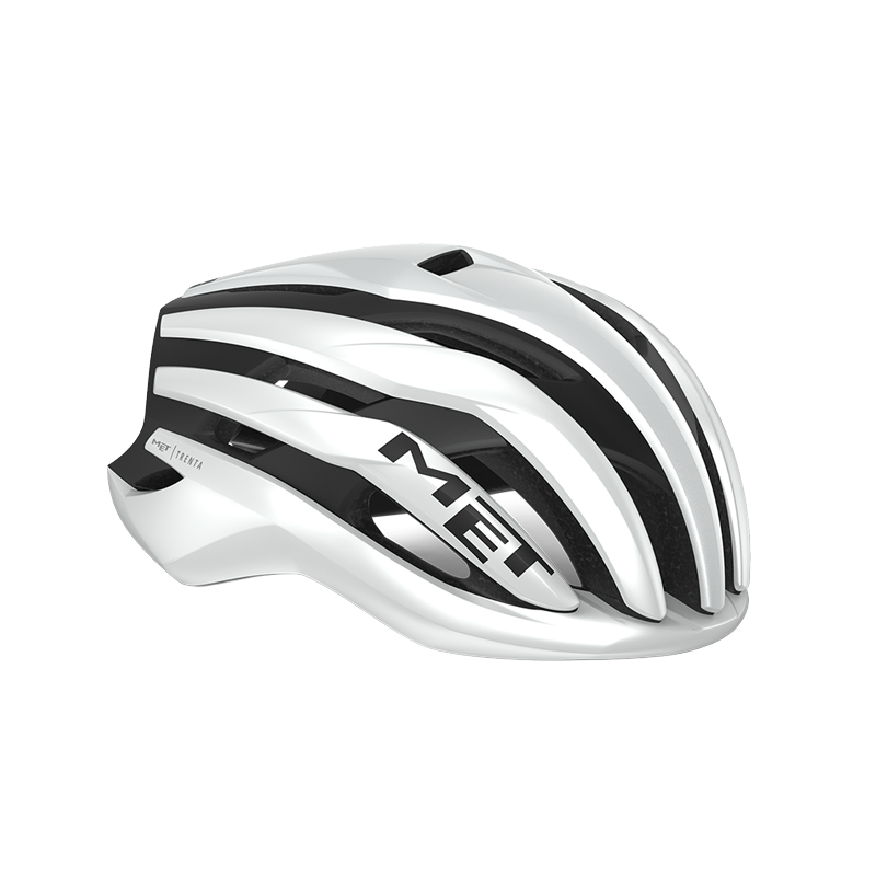 MET Rennrad Helm, TRENTA MIPS, WHITE BLACK, S